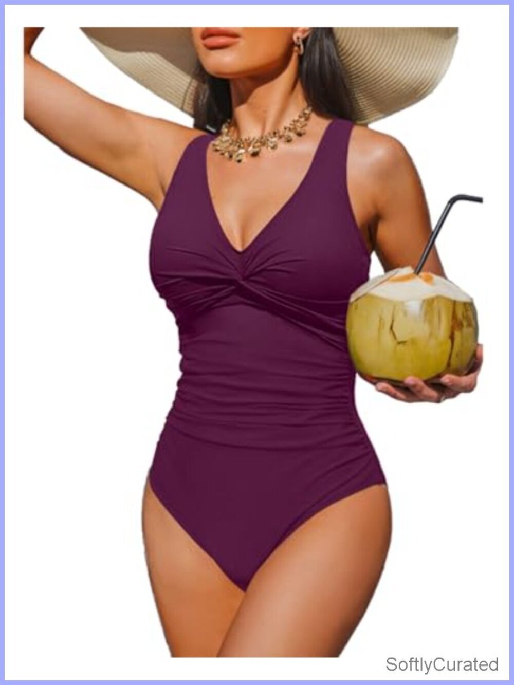 Tummy Control One Piece Swimsuit Push Up Full Coverage Slimming Bathing Suit